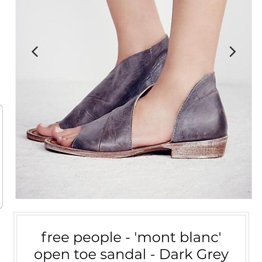 Free People dark grey Mont Blanc Sandal